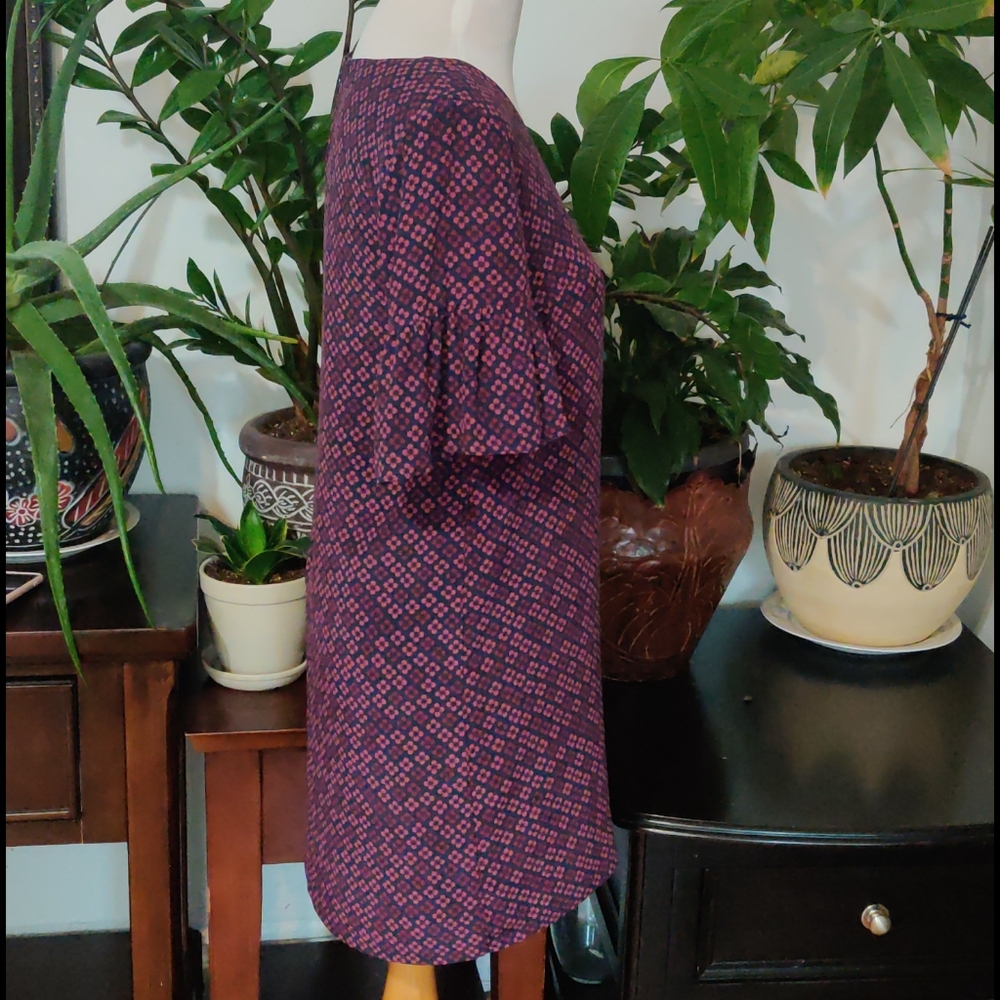 NWOT Madewell Ruffle Sleeve Flowy Floral Dress - Picture 4 of 9